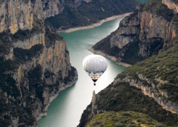 Travessa vol en globus Montsec i Mont-rebei