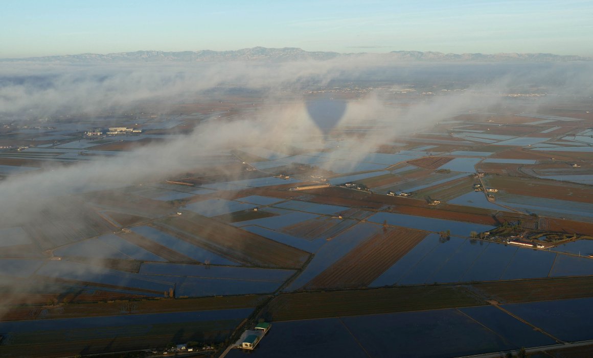 Vol en globus Delta de l'Ebre