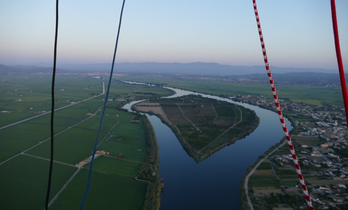 Vol en globus Delta de l'Ebre