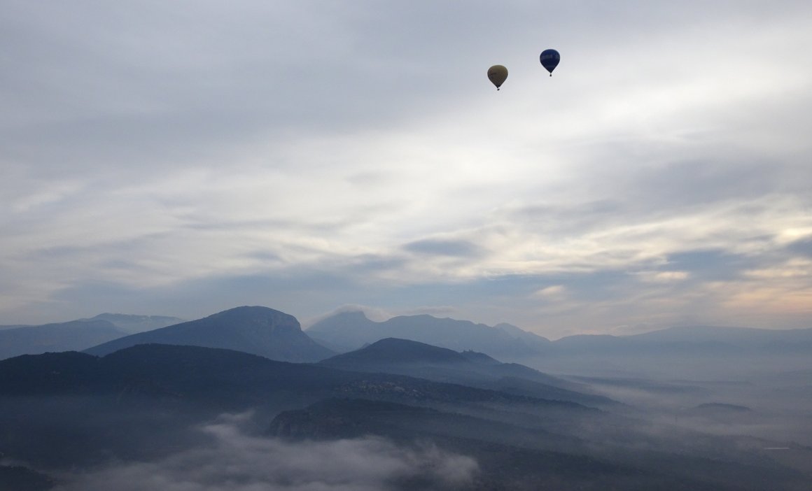 Vol globus Geoparc Mundial Unesco Conca de Tremp-Montsec