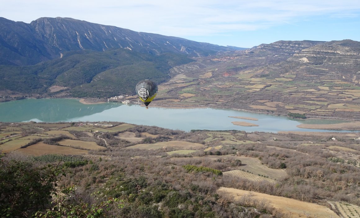 Vol globus Geoparc Mundial Unesco Conca de Tremp-Montsec