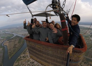 Vol en globus Delta de l'Ebre